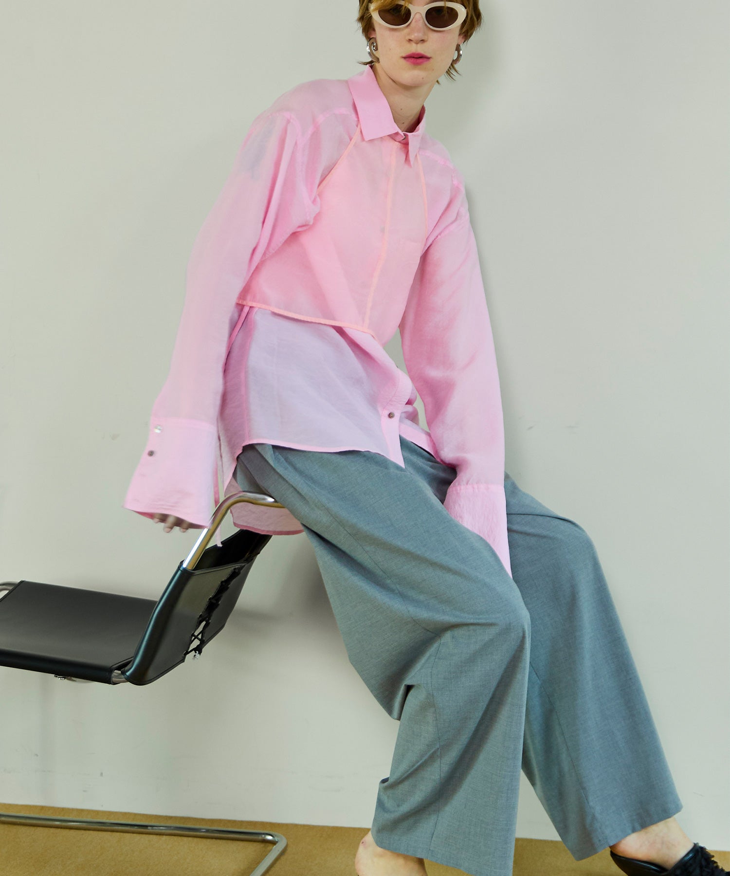 【26SPRING PRE-ORDER】Sheer Bustier Combi Shorts