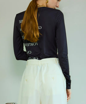 [26SPRING PRE-ORDER] Logo Sheer Top