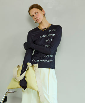 [26SPRING PRE-ORDER] Logo Sheer Top