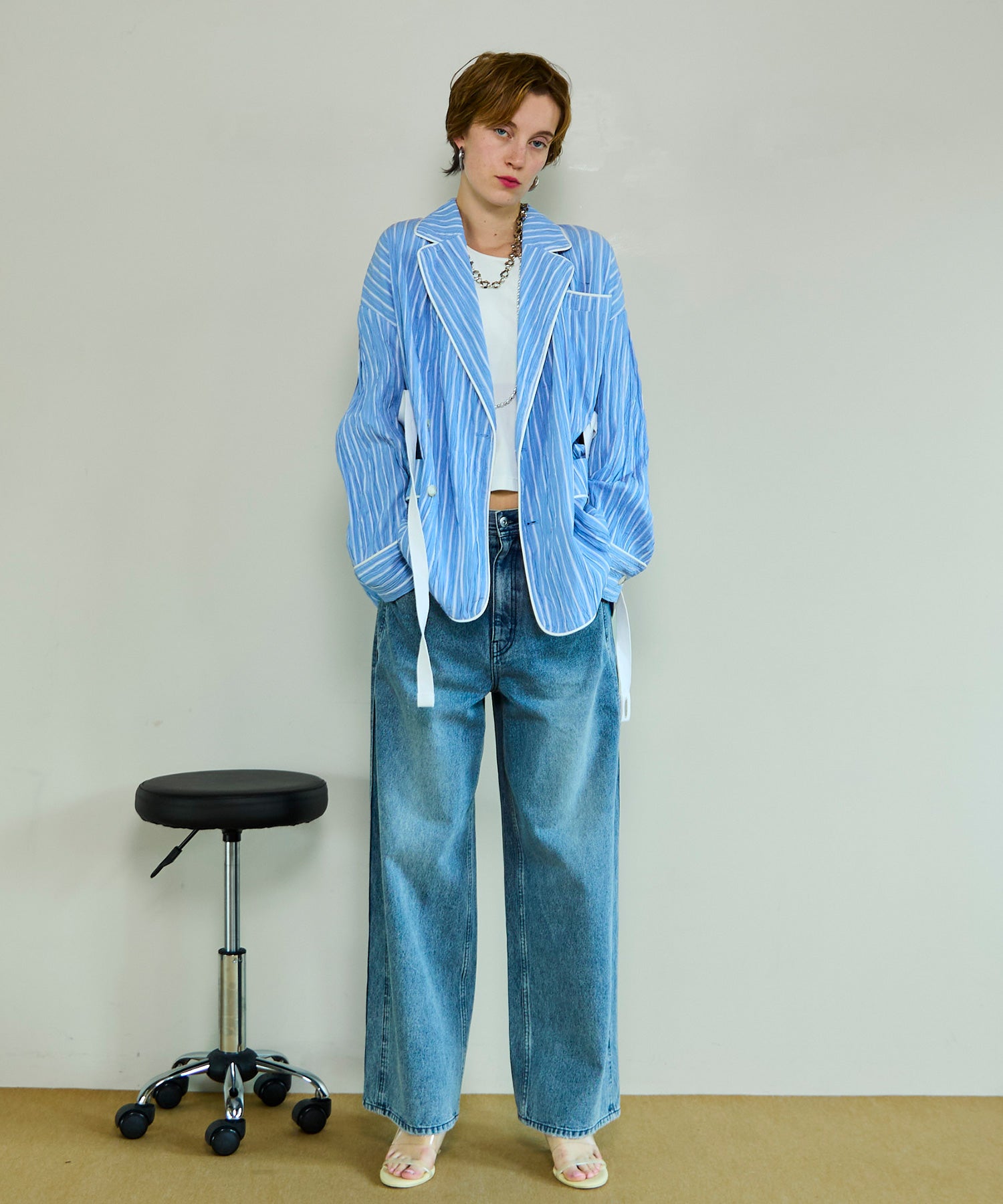 【26SPRING PRE-ORDER】Double Pocket Color Denim