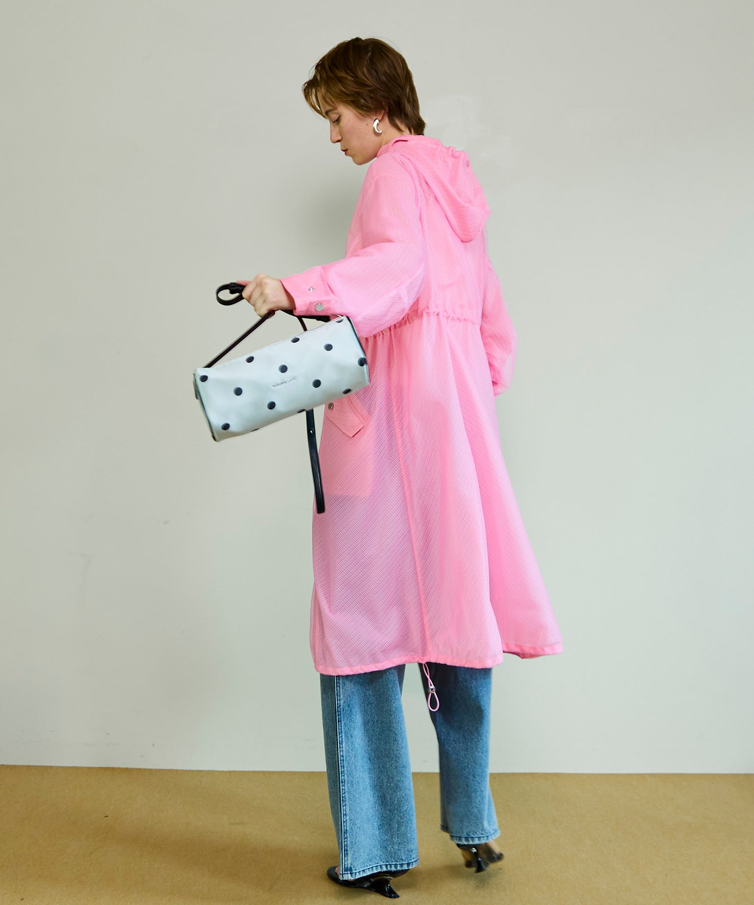 【26SPRING PRE-ORDER】Dot Narrow Double Zip Boston