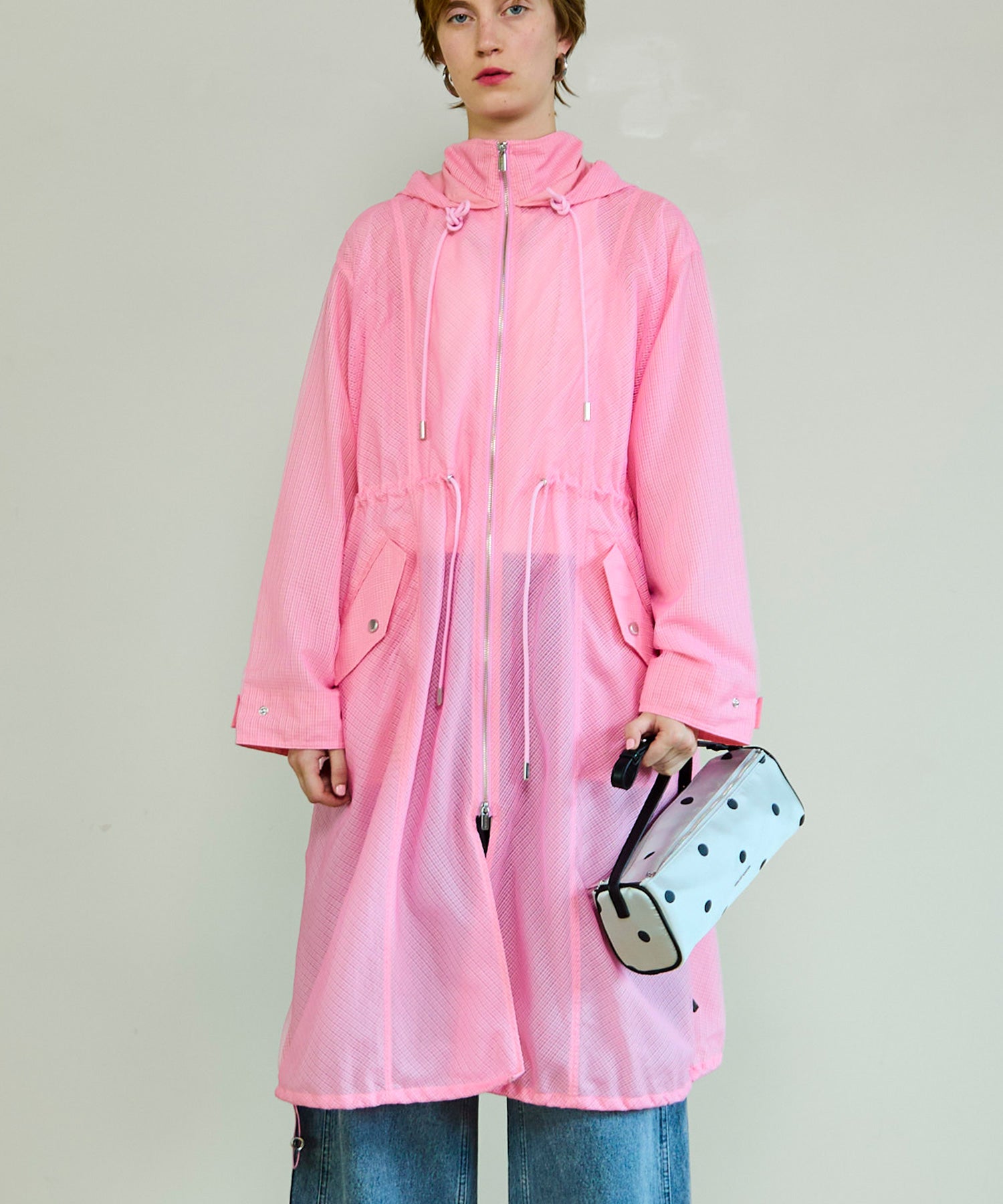 【26SPRING PRE-ORDER】Dot Narrow Double Zip Boston