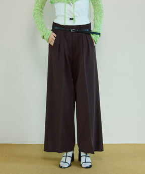 【26SPRING PRE-ORDER】Color Two-Tuck Wide Pants