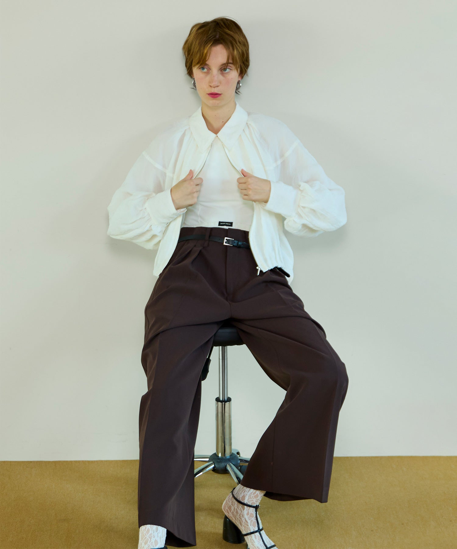 【26SPRING PRE-ORDER】Color Two-Tuck Wide Pants