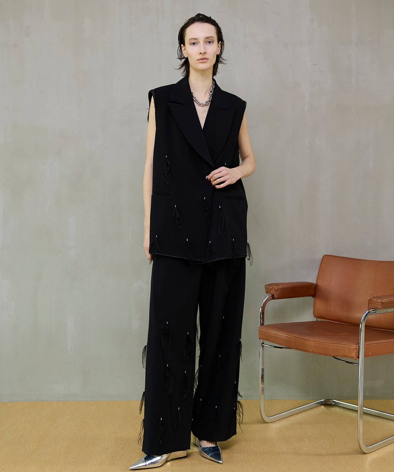 【26SPRING PRE-ORDER】Feather Tuck Pants