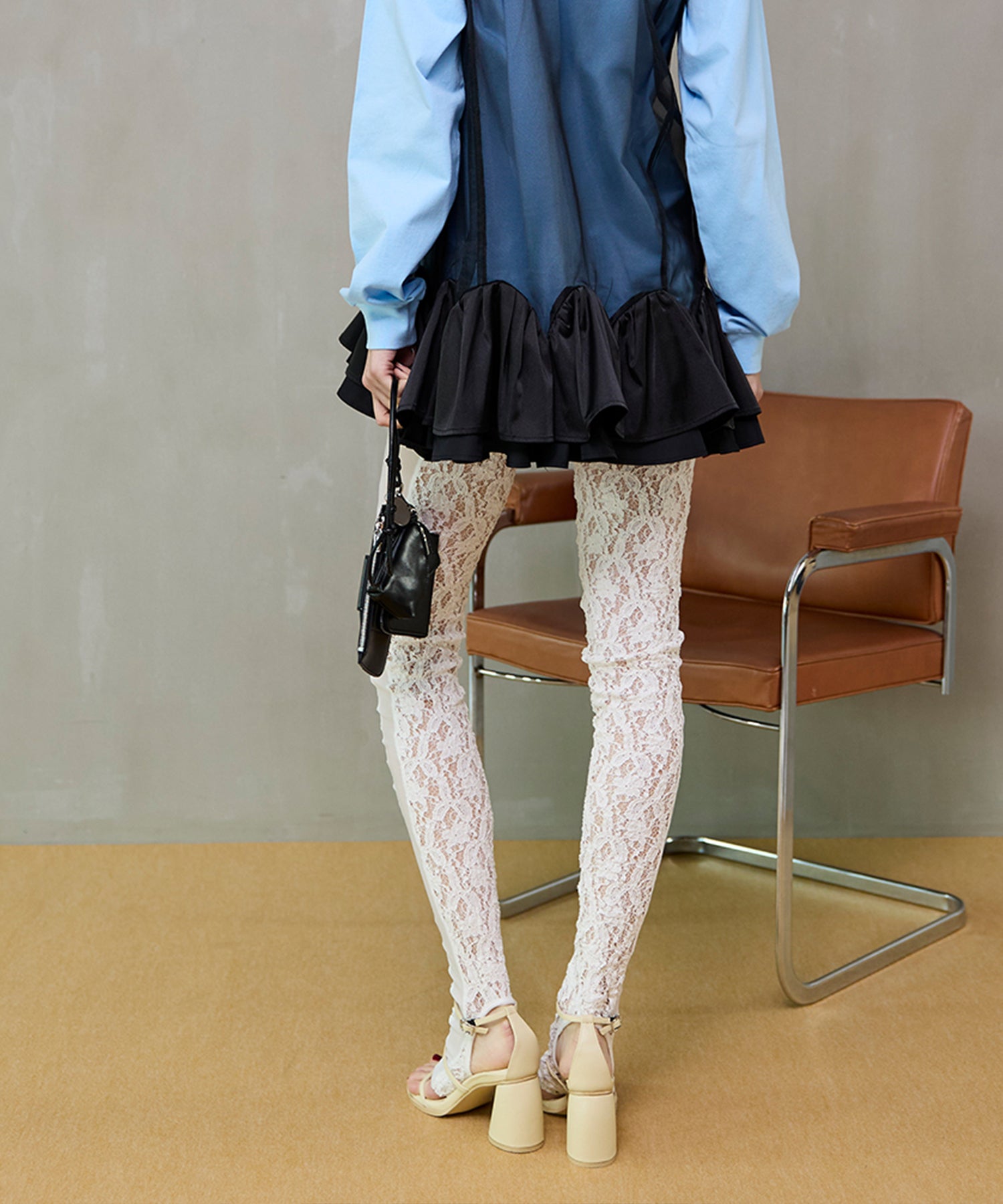 【26SPRING PRE-ORDER】Plump Heel Nude Sandals