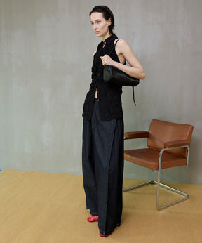 【26SPRING PRE-ORDER】Side-Tuck Cocoon Denim Pants