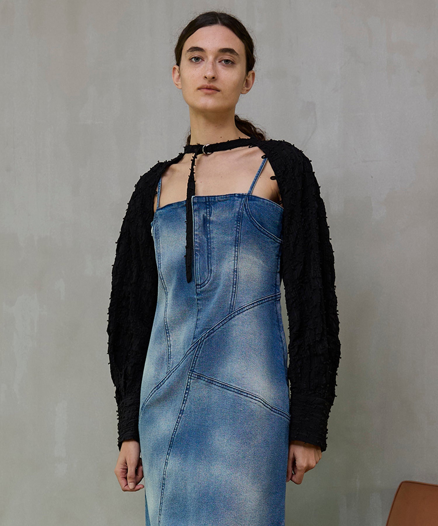 【26SPRING PRE-ORDER】Shirring Fabric Shape Shirt