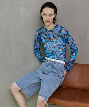 【26SPRING PRE-ORDER】Multi-Way Layered Denim Shorts