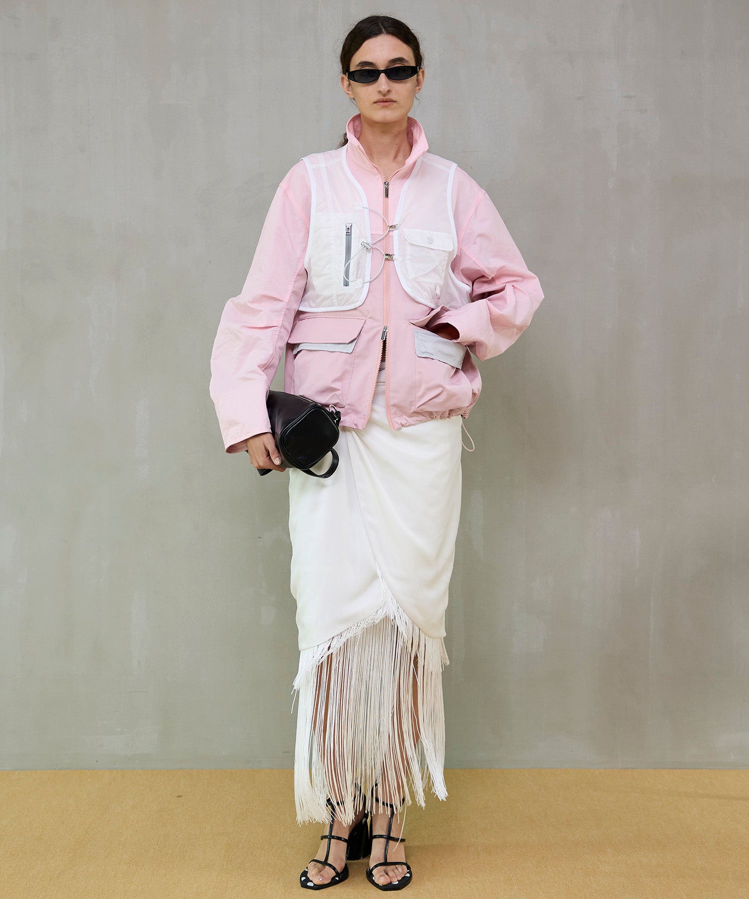 【26SPRING PRE-ORDER】Multi-Way Layered Twist Fringe Skirt