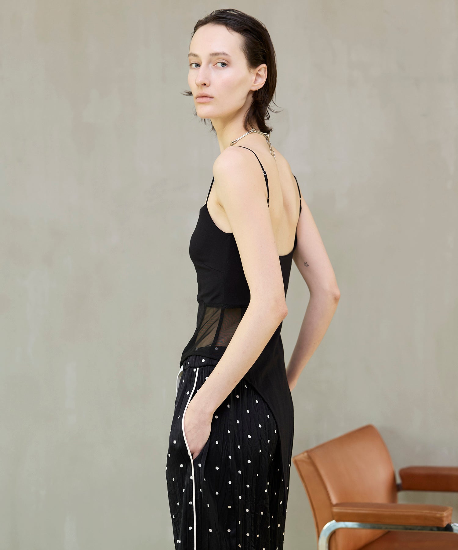 【26SPRING PRE-ORDER】Cup-in Side Sheer Bodysuit