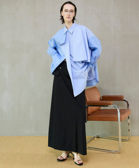 【26SPRING PRE-ORDER】Sewing Tack Maxi Skirt
