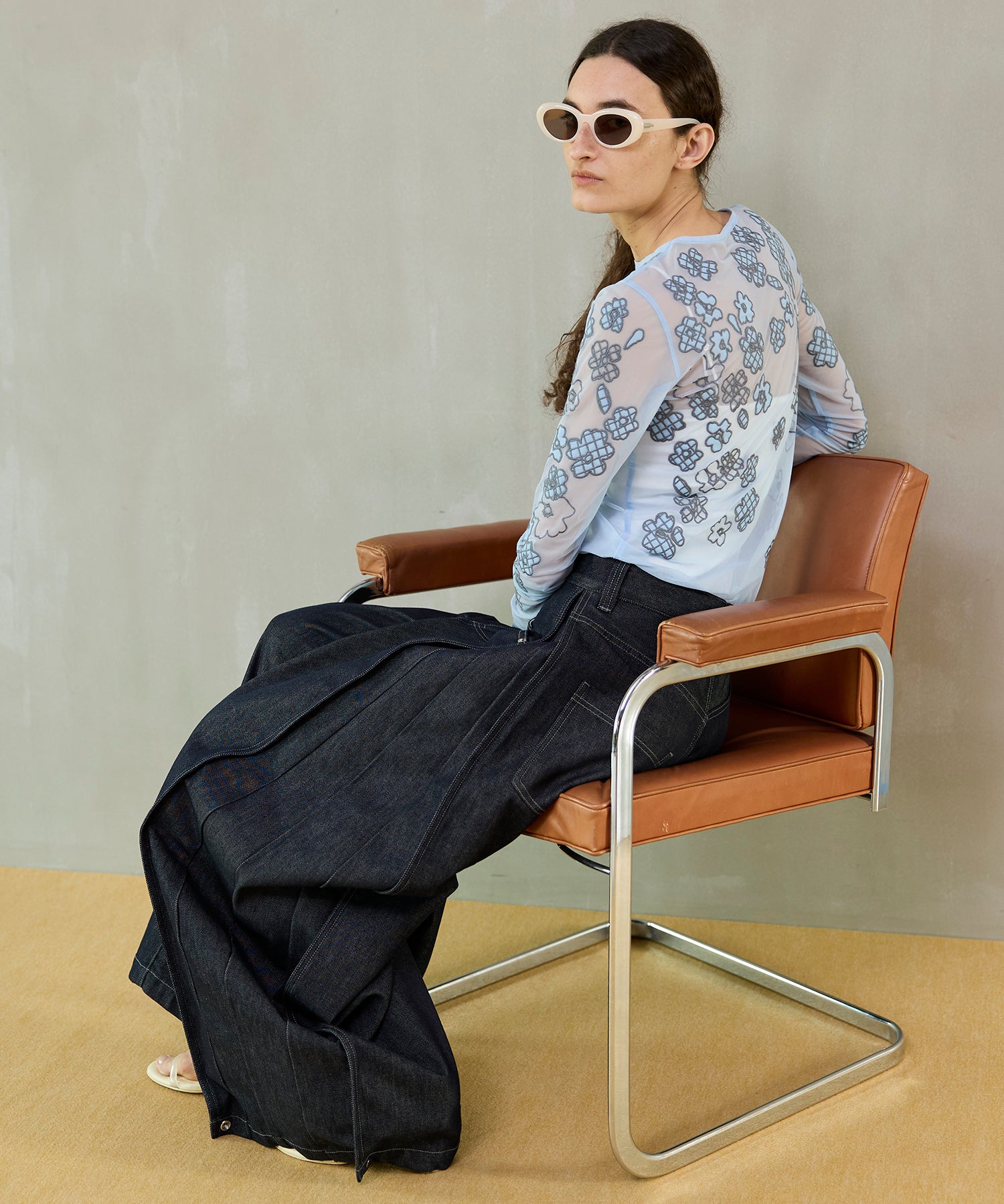 【26SPRING PRE-ORDER】Side-Tuck Cocoon Denim Pants