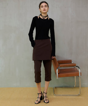 【26SPRING PRE-ORDER】Layered Rib Top