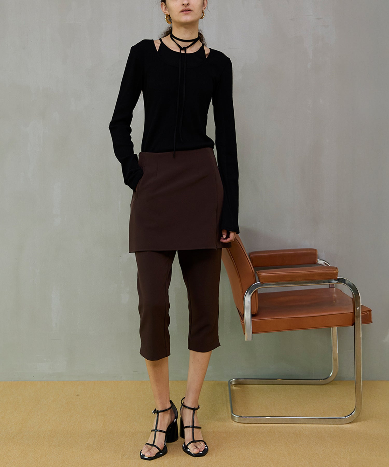 【26SPRING PRE-ORDER】Plump Heel Nude Sandals