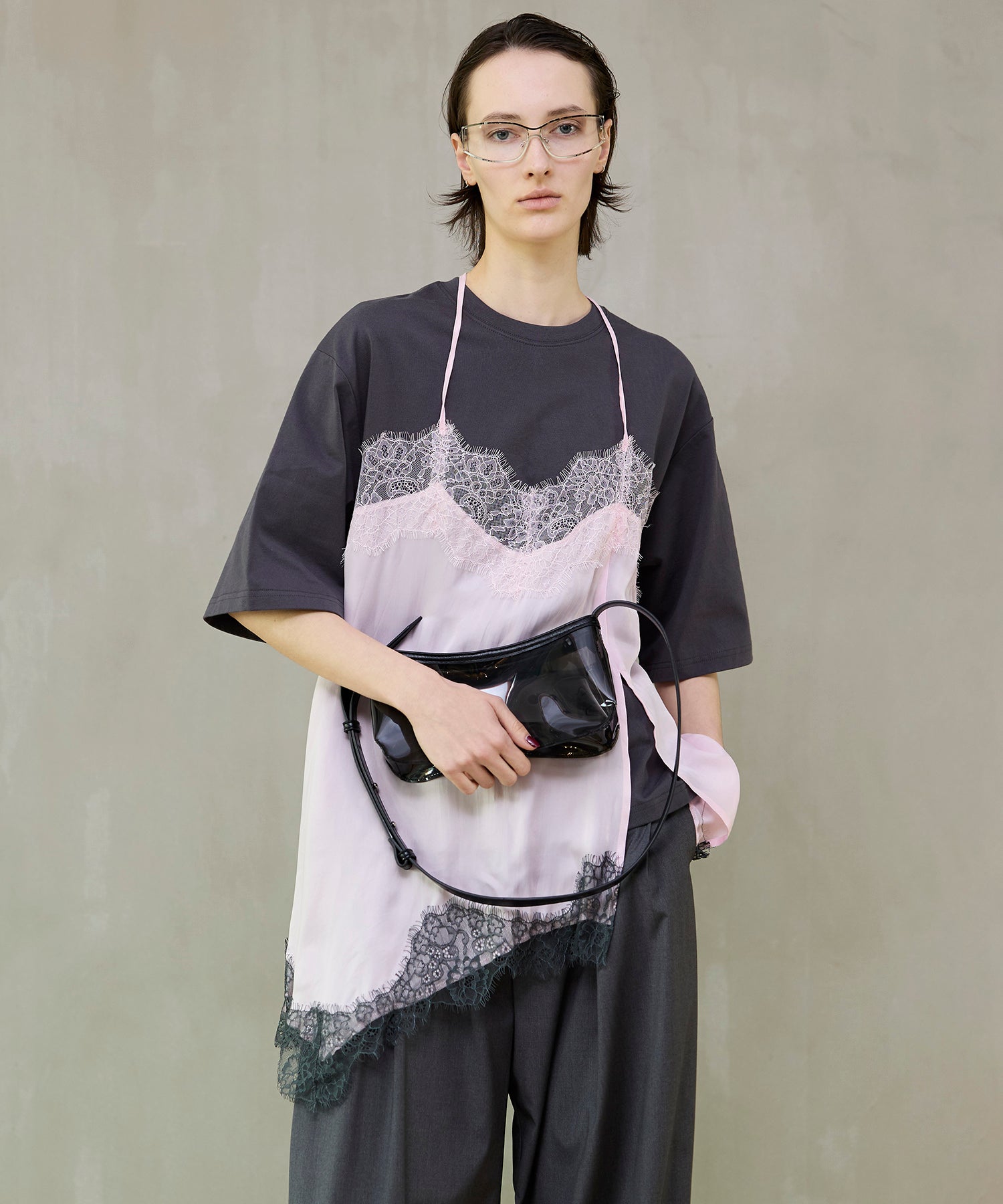 26SPRING PRE-ORDER】Lace Docking Layered TEE