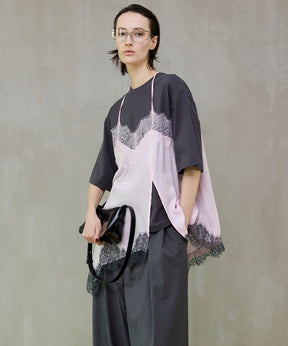 【26SPRING PRE-ORDER】Lace Docking Layered TEE