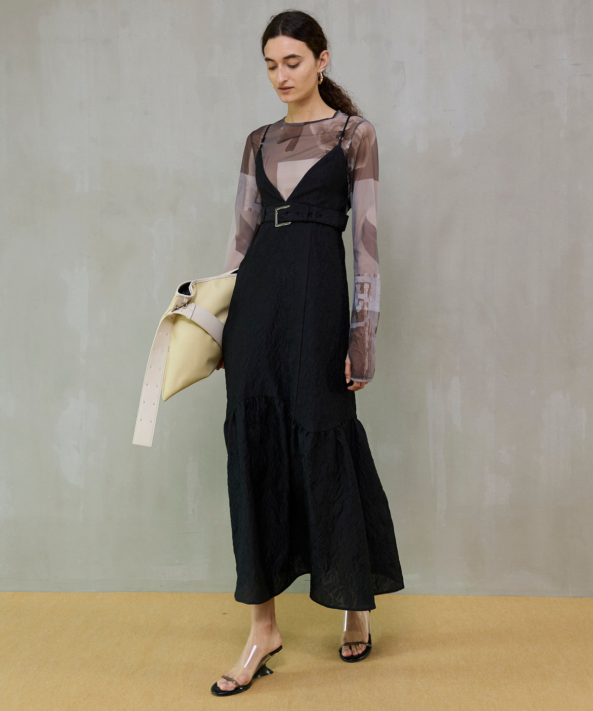 【26SPRING PRE-ORDER】Jacquard Camisole One-Piece