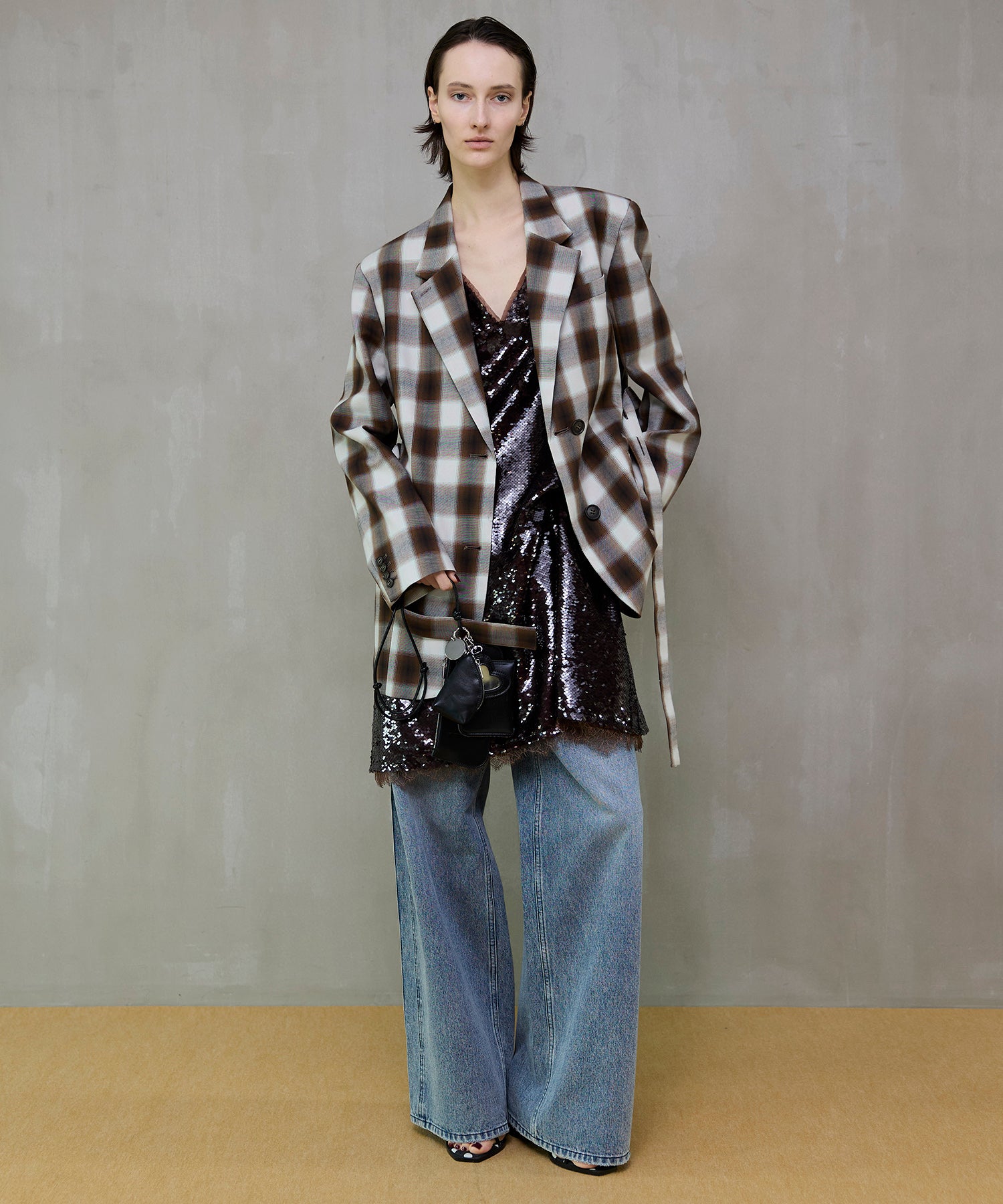 【26SPRING PRE-ORDER】Ombre Check Pattern Tailored Jacket