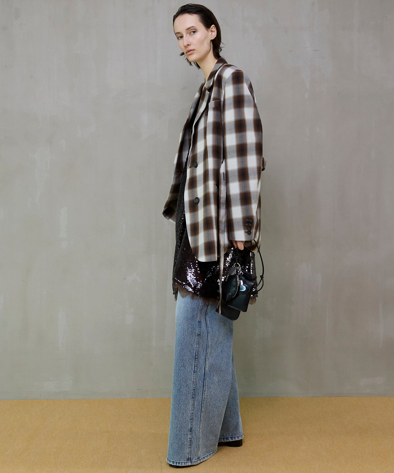 【26SPRING PRE-ORDER】Ombre Check Pattern Tailored Jacket