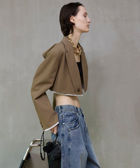 [26SPRING PRE-ORDER] 백튤 숏자켓