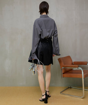 【26SPRING PRE-ORDER】Sheer Bustier Combi Shorts