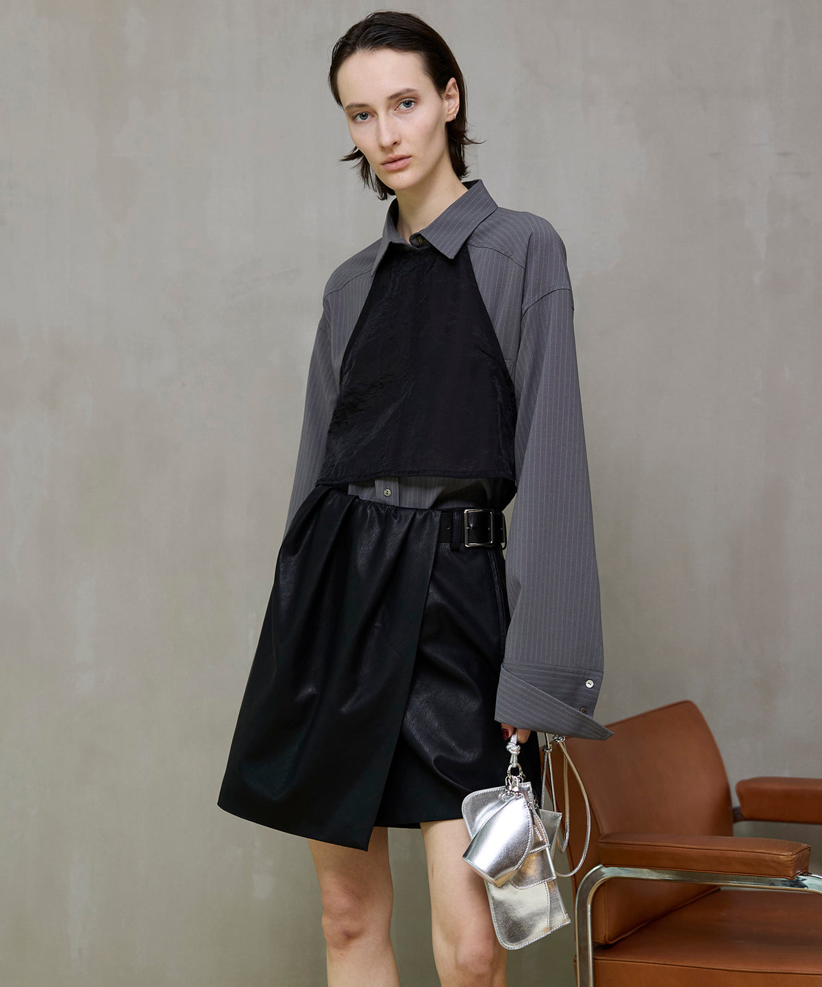 【26SPRING PRE-ORDER】Sheer Bustier Combi Shorts