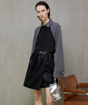 【26SPRING PRE-ORDER】Sheer Bustier Combi Shorts