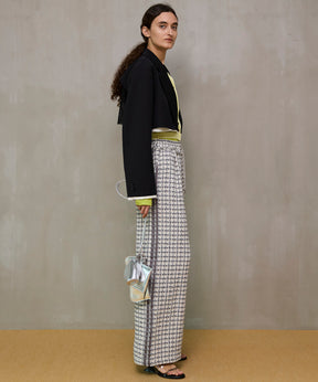 【26SPRING PRE-ORDER】Side-Lined Tweed Easy Pants