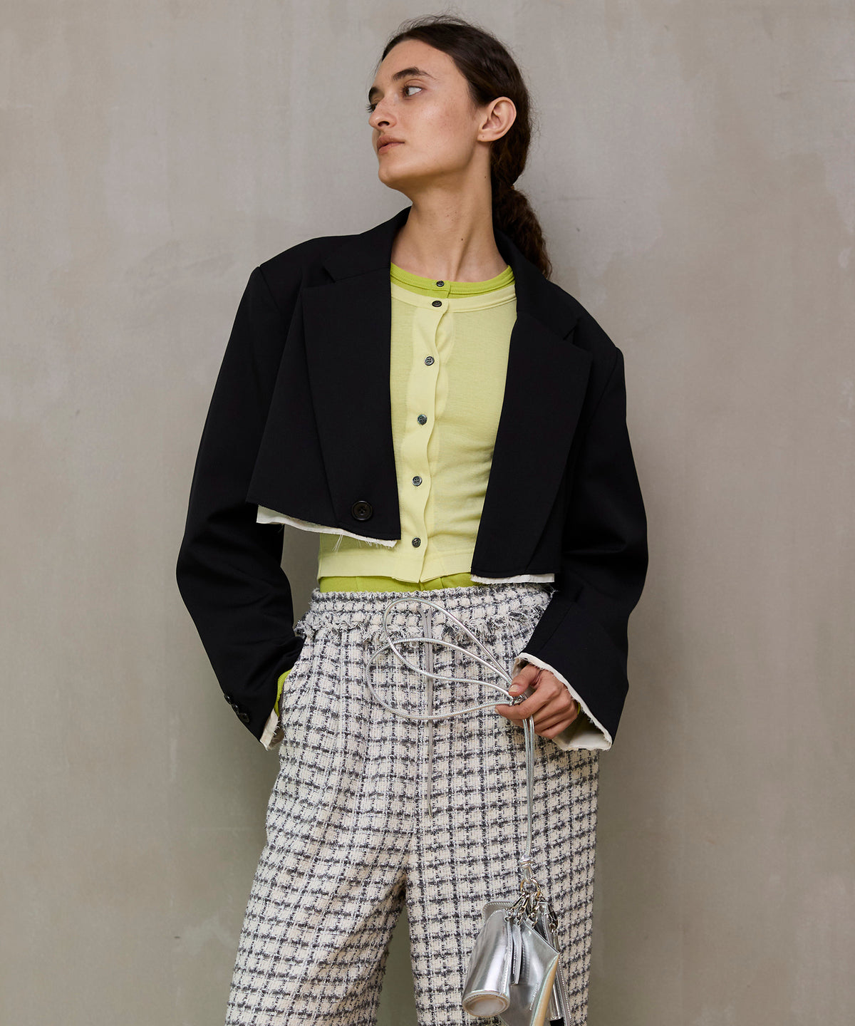 【26SPRING PRE-ORDER】Back-Tulle Short Jacket