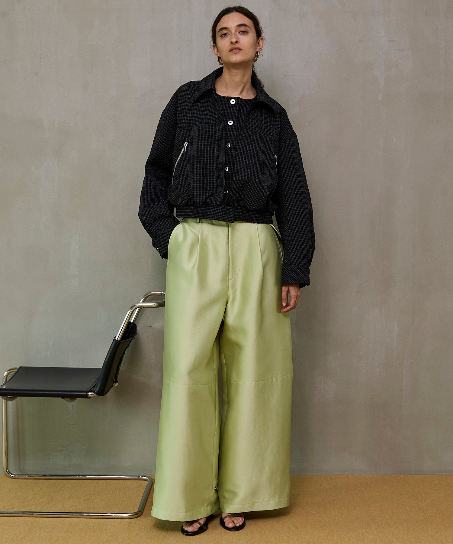 【26SPRING PRE-ORDER】Flight Satin Wide Pants