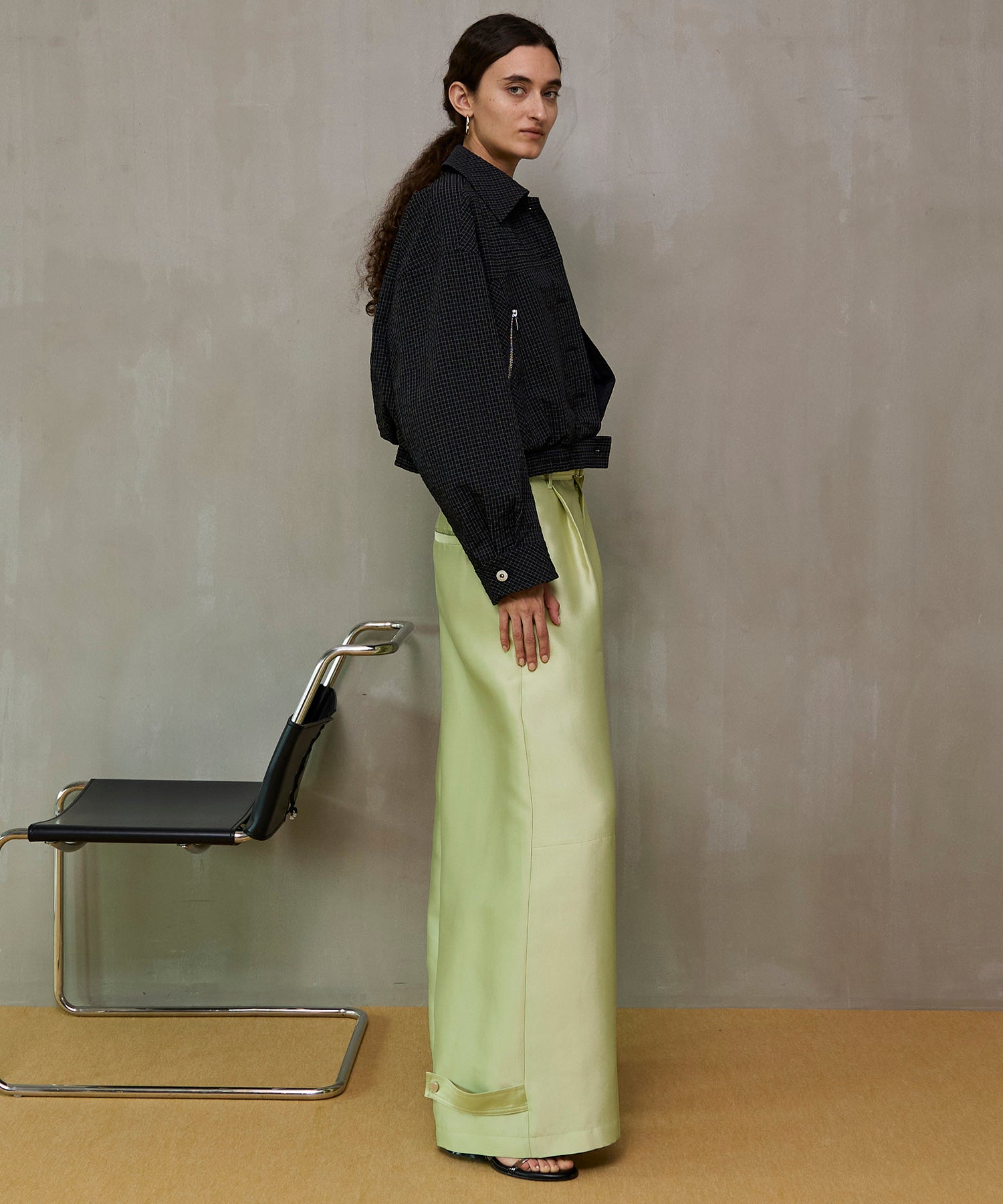 【26SPRING PRE-ORDER】Flight Satin Wide Pants
