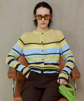 【26SPRING PRE-ORDER】Mesh Border Cardigan