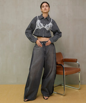 【26SPRING PRE-ORDER】Side-Tuck Cocoon Denim Pants