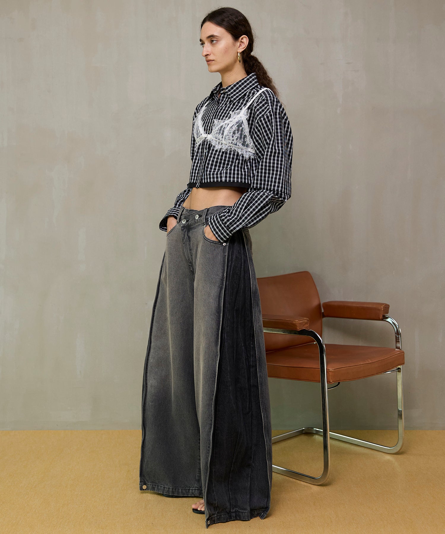 【26SPRING PRE-ORDER】Side-Tuck Cocoon Denim Pants