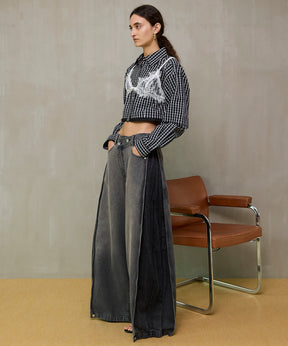 【26SPRING PRE-ORDER】Side-Tuck Cocoon Denim Pants