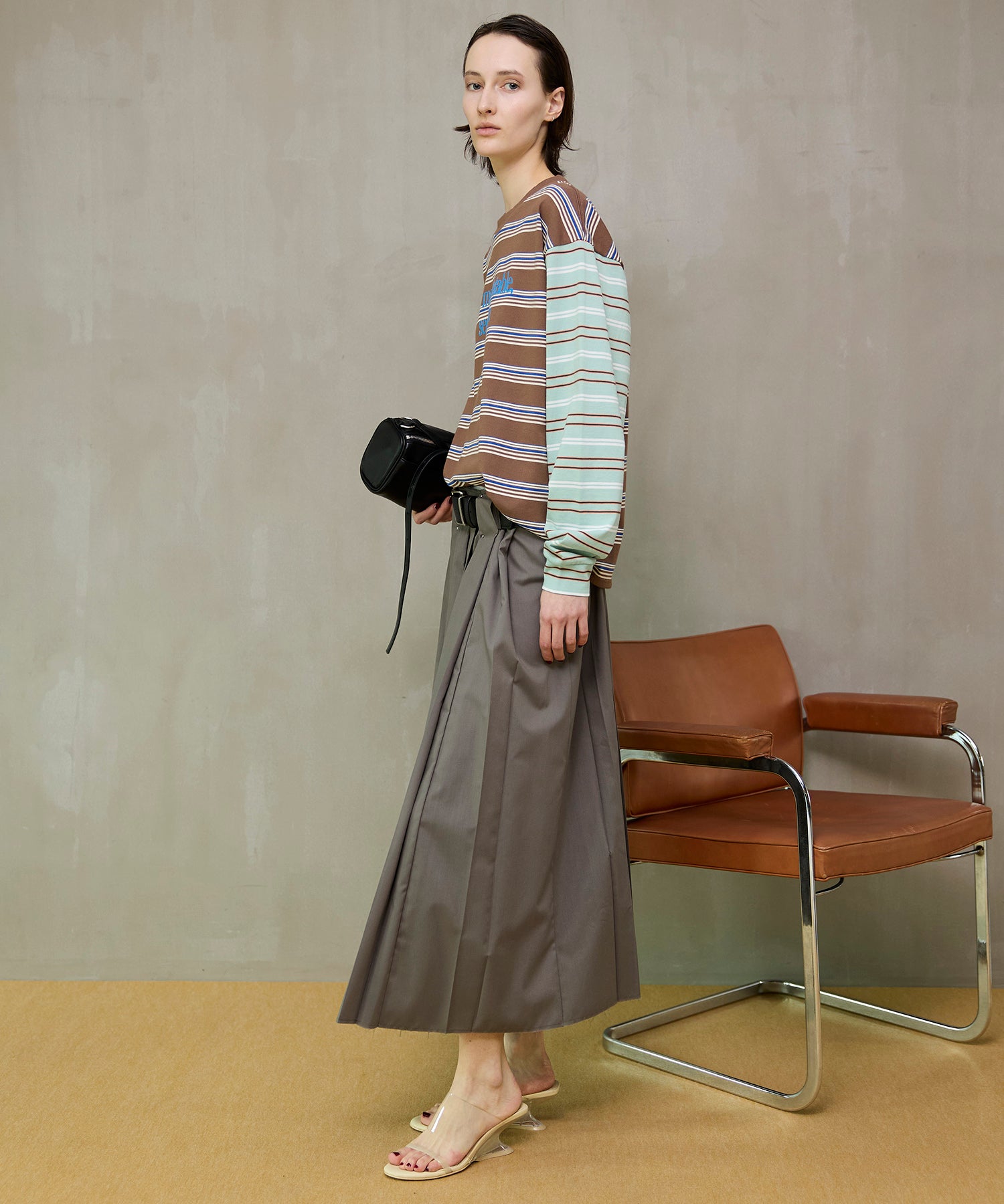 【26SPRING PRE-ORDER】Belted Pleated Skirt