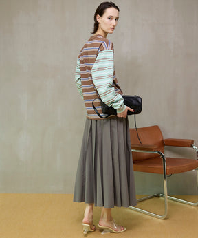 【26SPRING PRE-ORDER】Belted Pleated Skirt