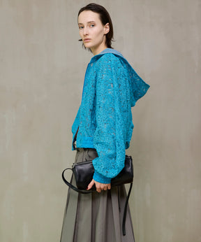 【26SPRING PRE-ORDER】Hooded lace parka