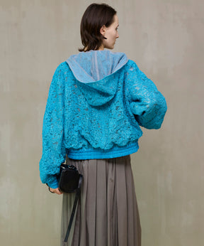 【26SPRING PRE-ORDER】Hooded lace parka