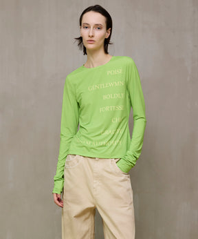 [26SPRING PRE-ORDER] Logo Sheer Top