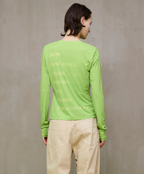 [26SPRING PRE-ORDER] Logo Sheer Top