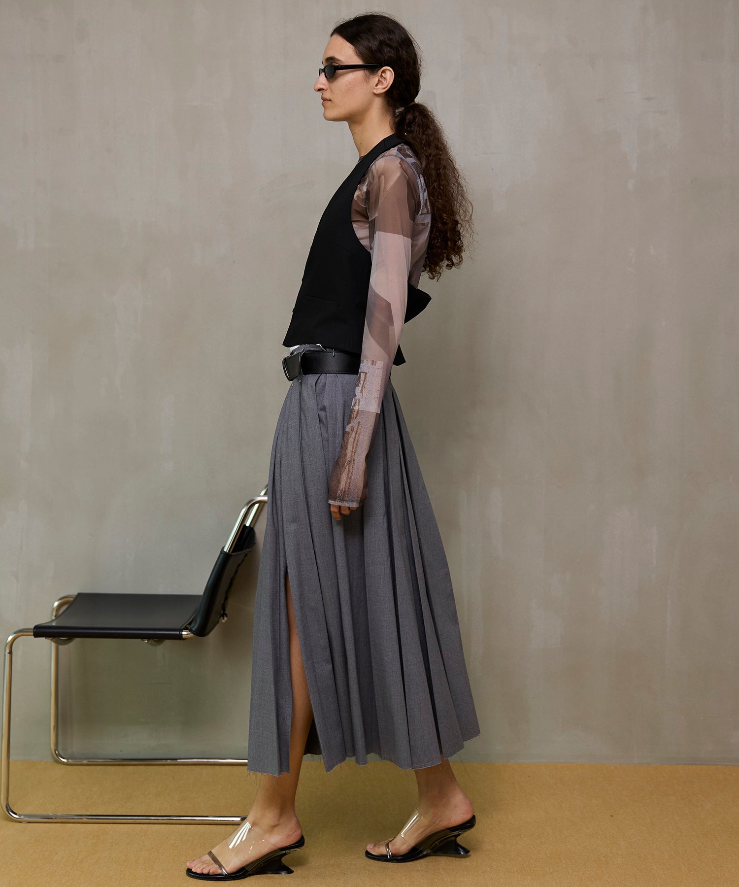 【26SPRING PRE-ORDER】Suiting Halter Neck Vest