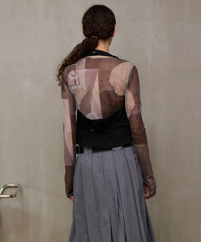 【26SPRING PRE-ORDER】Suiting Halter Neck Vest