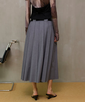 【26SPRING PRE-ORDER】Belted Pleated Skirt