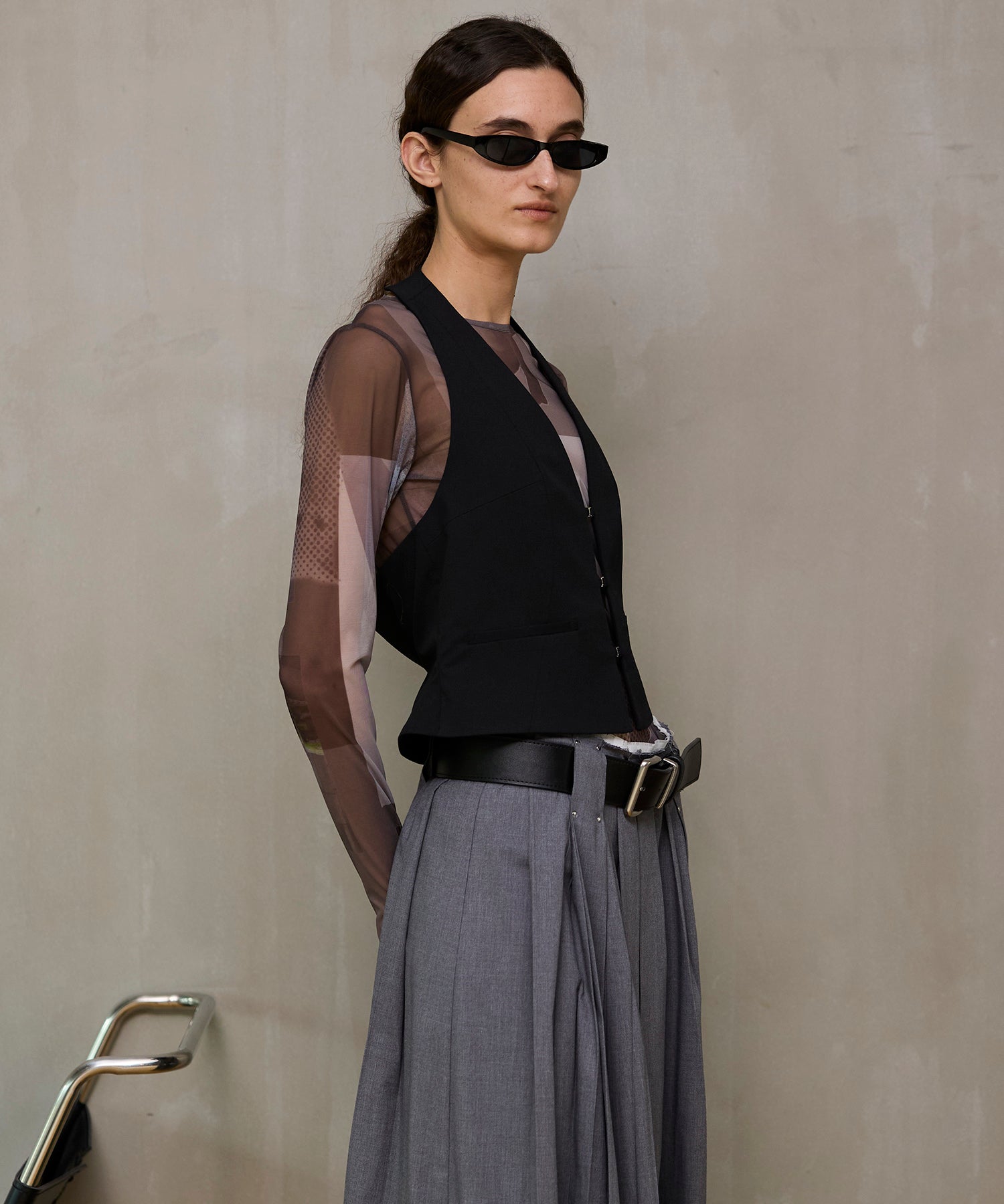 【26SPRING PRE-ORDER】Suiting Halter Neck Vest