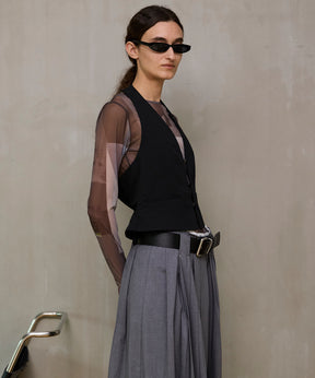 【26SPRING PRE-ORDER】Suiting Halter Neck Vest