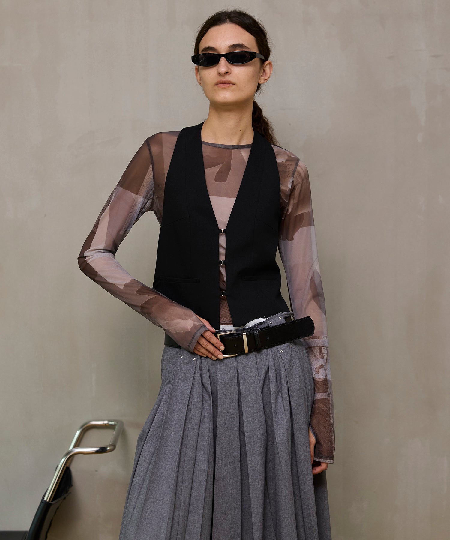 【26SPRING PRE-ORDER】Suiting Halter Neck Vest