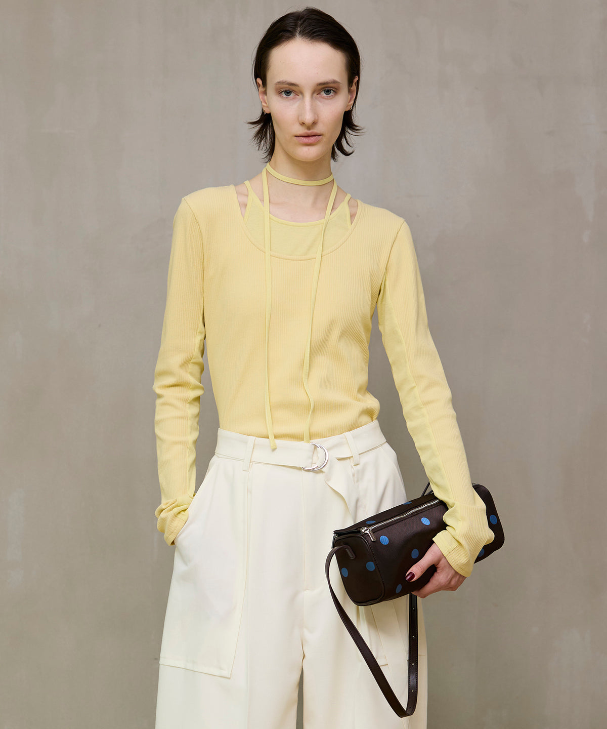 【26SPRING PRE-ORDER】Layered Rib Top