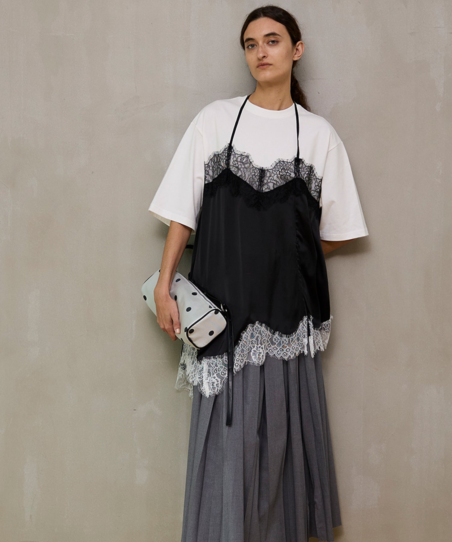 【26SPRING PRE-ORDER】Dot Narrow Double Zip Boston